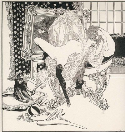 The Dressing Table by Franz von Bayros